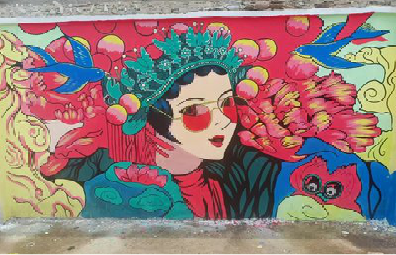 合肥墙体彩绘-网红墙