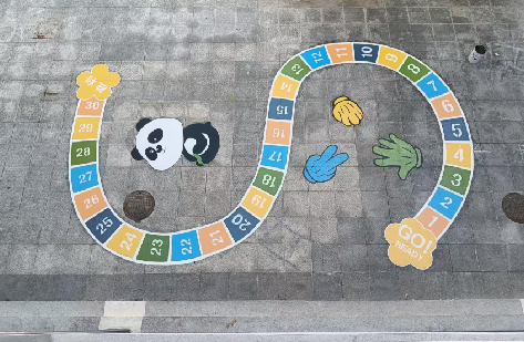 合肥地面游戏彩绘