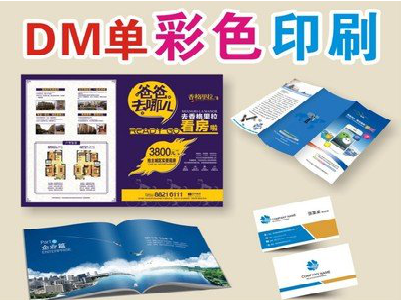 合肥单页印刷，色彩搭配简单。